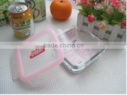 550ml square transparent preservation box