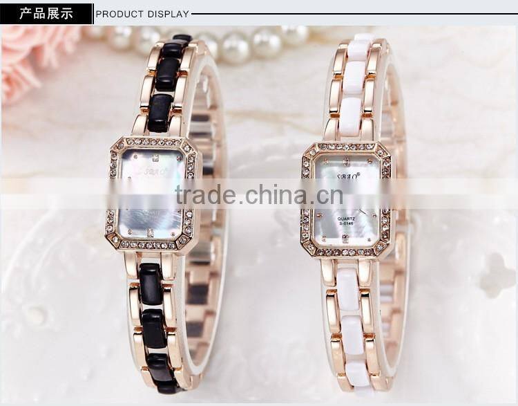 2017 square vogue attactive charming sexy elegant new arrival watch women's quartz watch