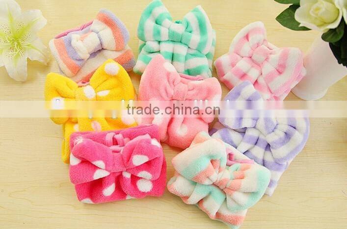 Wholesale Bow-knot Shape Kids Small Hand Towels For Home Decoration Microfiber Hand Towel
