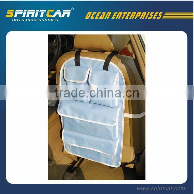 2015 Blue Color Car Backseat Organizer with Tissue Bag