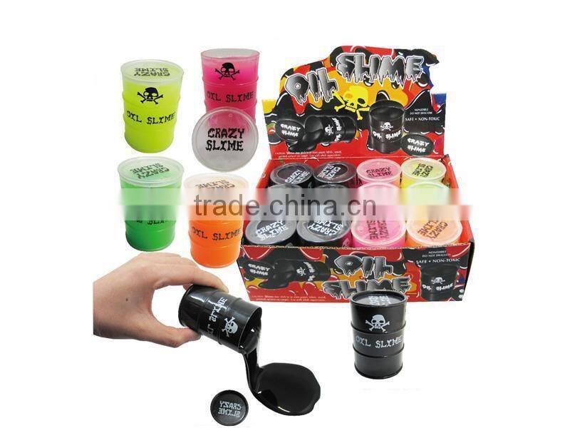 2017 funny crazy color oil slime toy for kids