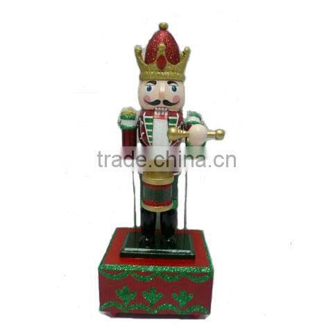 Christmas decoration soldier nutcracker hanging wood ornament