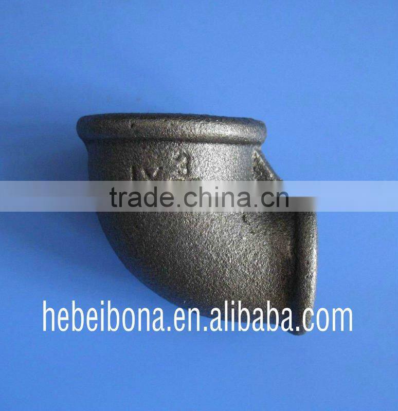 Black malleable iron pipe fittings socket