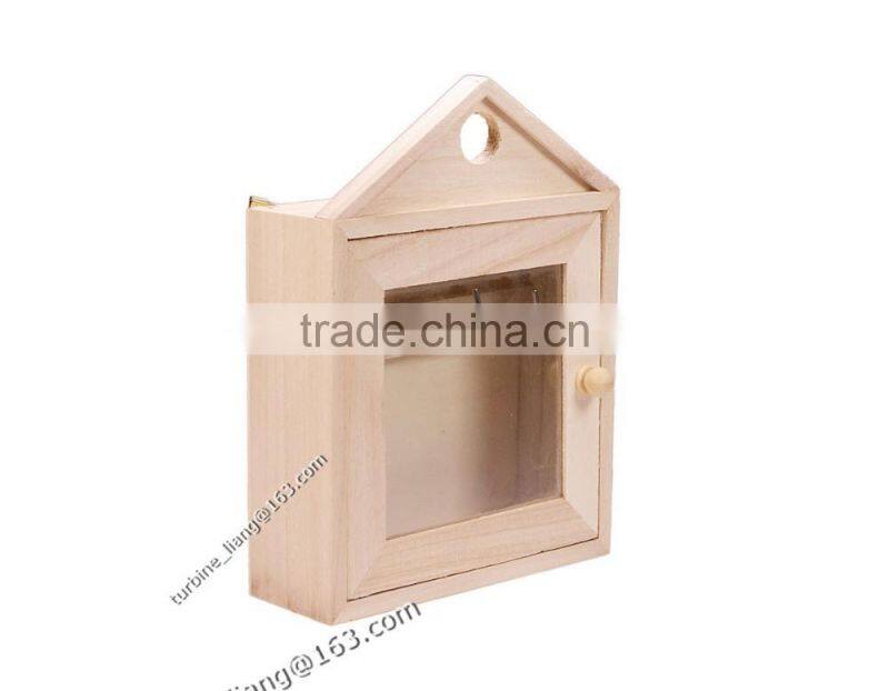 Wooden Craft Key Cabinet Storage Shelf Decorate