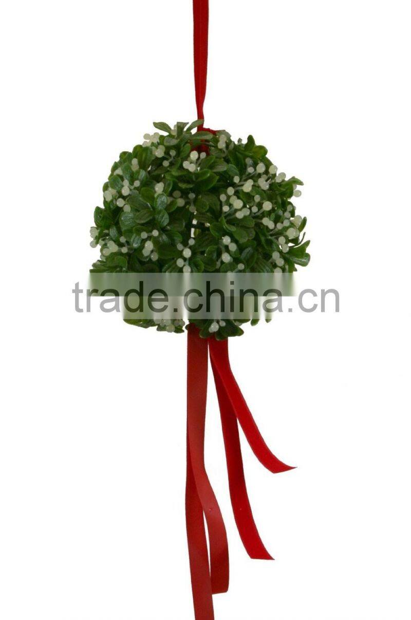 artificial mistletoe kissing ball