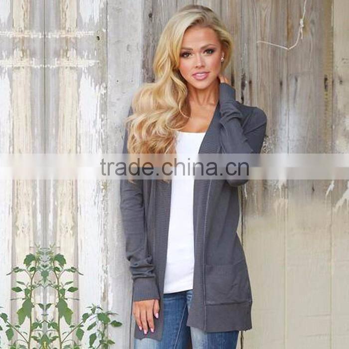 Soft Cotton Cardigan Sweater With Pockets