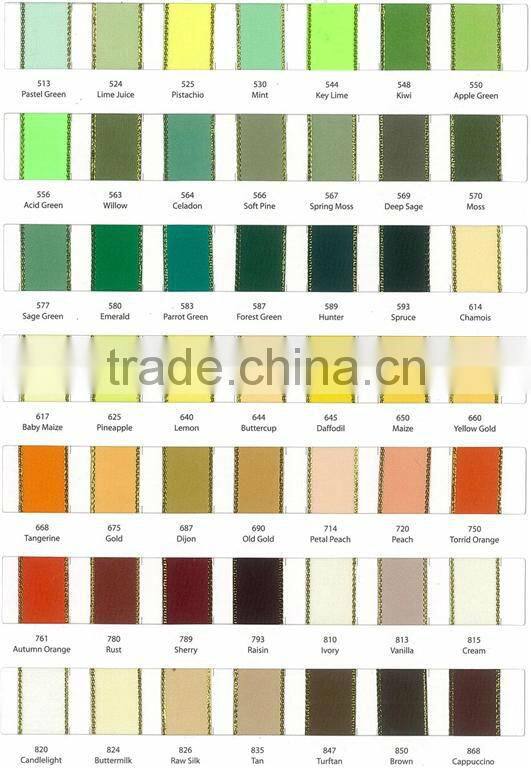 Golden/silver edge satin gift ribbon