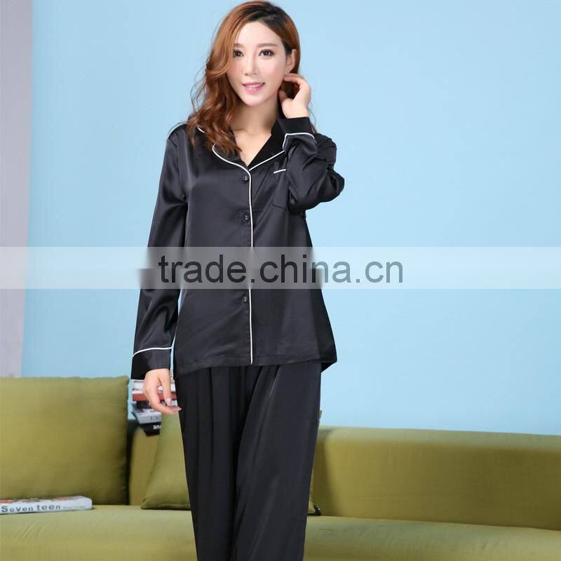 Custom long sleeve cotton nightgown women homewear lady pajamas