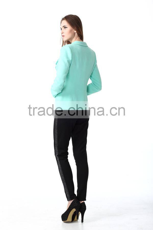 Fashion Women Mint Open Blazer