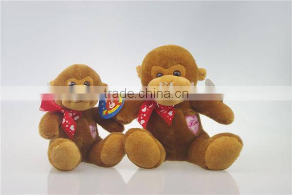 Naughty plush monkey animated animal toys for crane machines