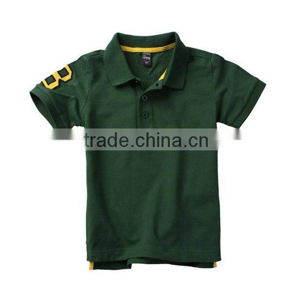 Wholesale bright color 100% cotton child clothing kids china factory polo shirts