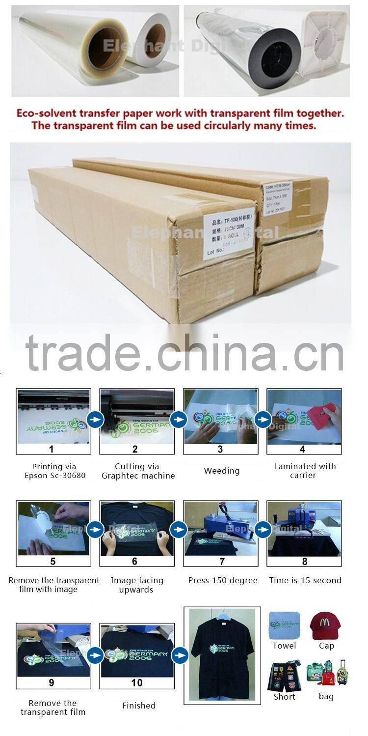 high quality eco solvent ink heat transfer paper