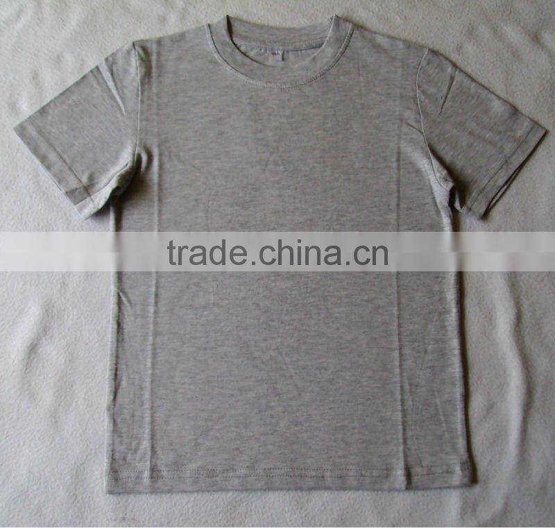 100% combed cotton boys short sleeve blank t-shirts , Children blank t-shirts,