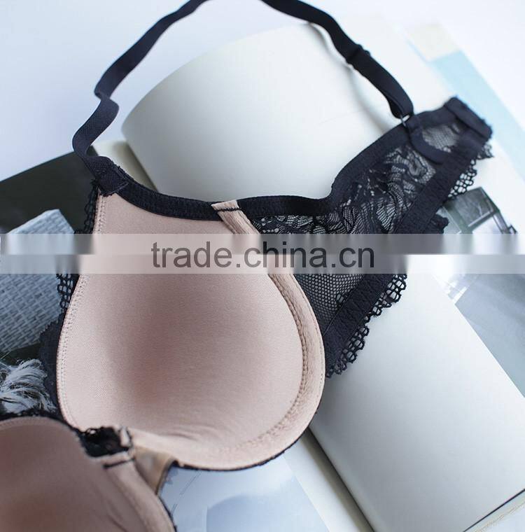 Cheap Free Sample Push Up Ladies Nylon Bra and Panties Set