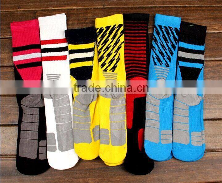 sport socks custom logo anti-slip basketball socks