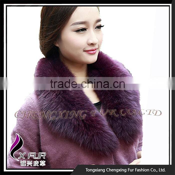 Collar-F11 Fashion Fox Fur Collar For Long Coat