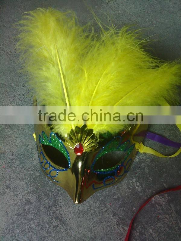 feathered venetian party mask for sale