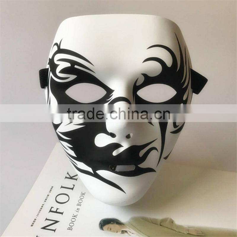 New arrivel Fashion Party mask unique funny halloween ghost mask Hand-painted hip-hop mask