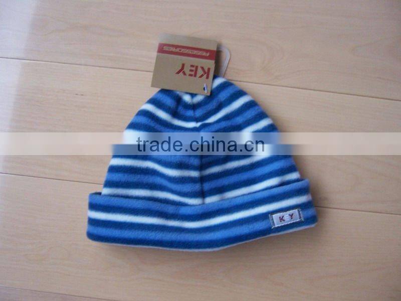 winter polar fleece kids cheap beanie hat