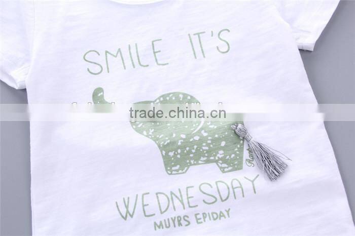 SS-977G Summer Casual Girl Set , Clothing Set Suit For Baby Girls 2 pcs Chilren Sets