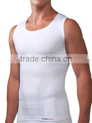 Yoga Wear tight white tank top for men