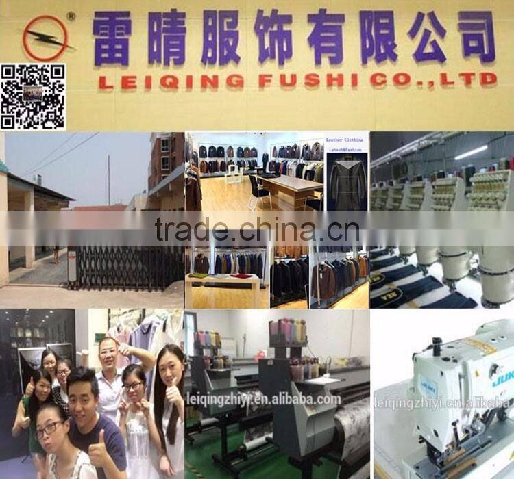 Latest fashion design black leather men winter coat fur clothing men coat