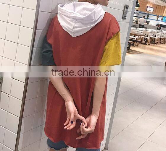 Summer the new trend of printing round collar women loose t-shirts