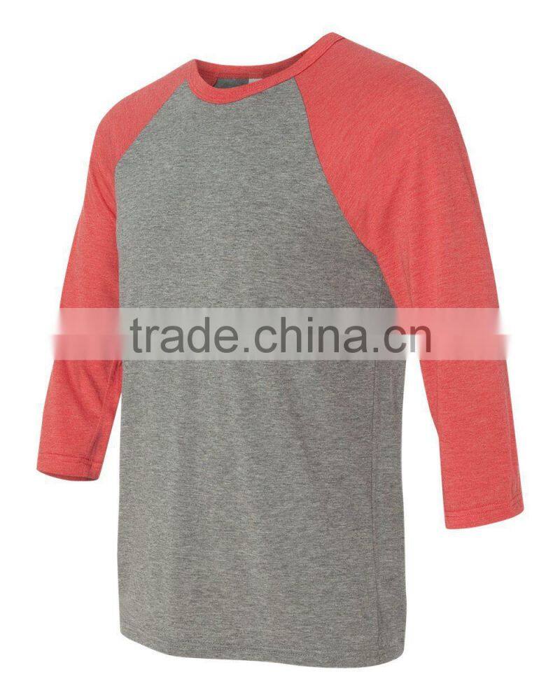 Custom 100% cotton baseball tee shirts