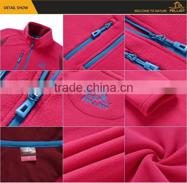 Winter sportswear women adults hooded Fleece jacket