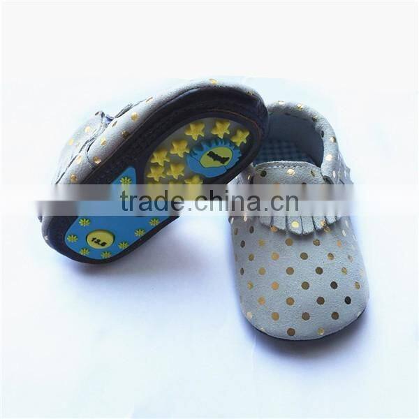 rubber sole baby moccasins suede baby shoes