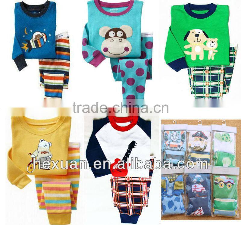 2015 new designs cotton baby Pajamas suits set underwear