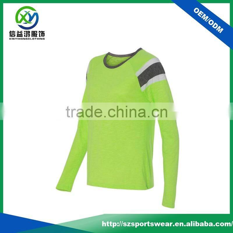 New arrival fashion design splicing polyester /cation t-shirt women