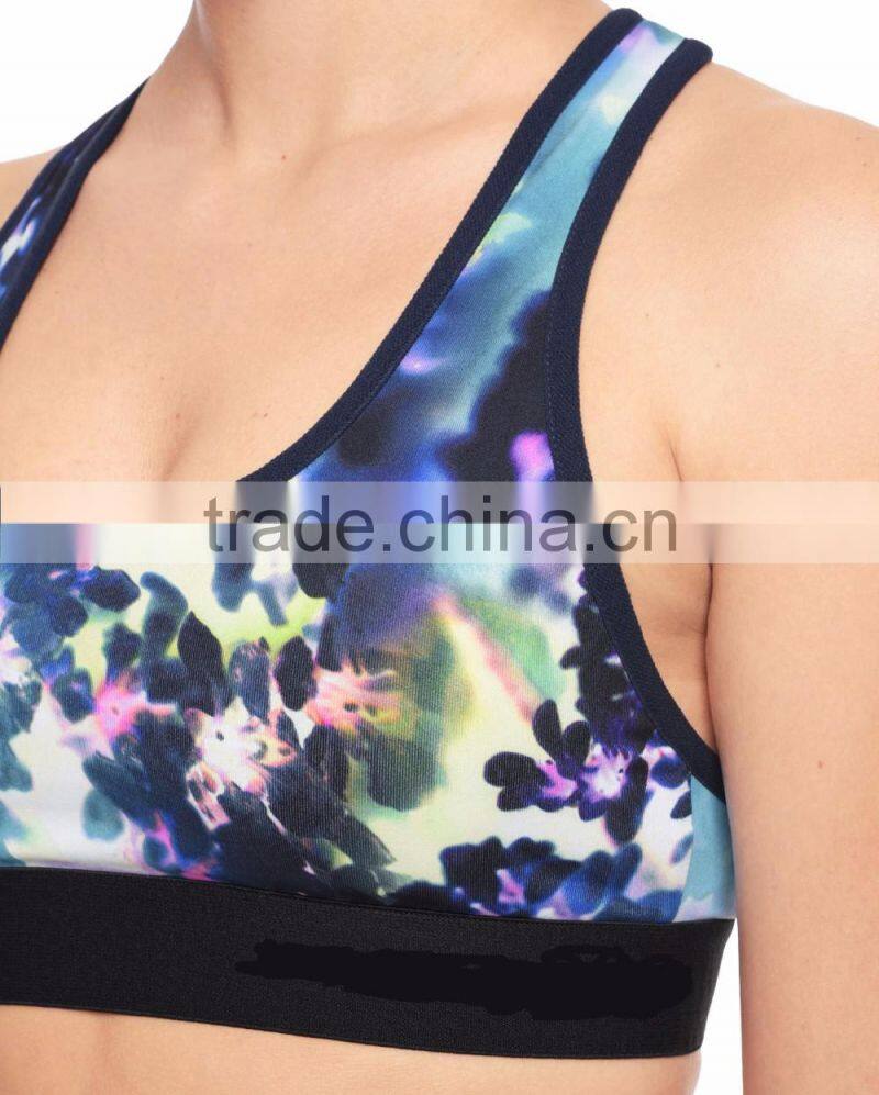 Factory Wholesale Athletic Print Yoga Fashion Comfortable Sports Bra