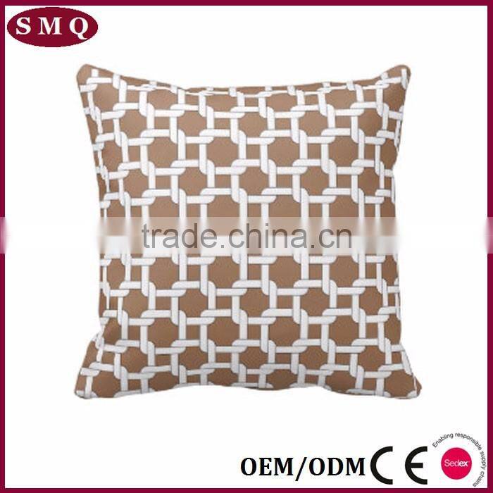 custom size pillow cases and non woven pillow cover with piping