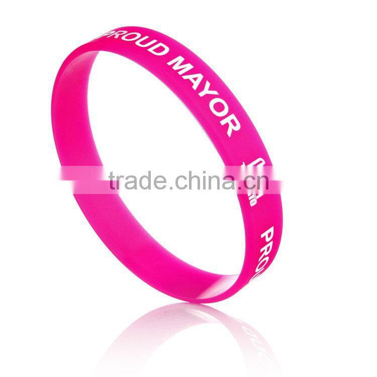 Manufacturer promotion silicone reflector rubber snap band