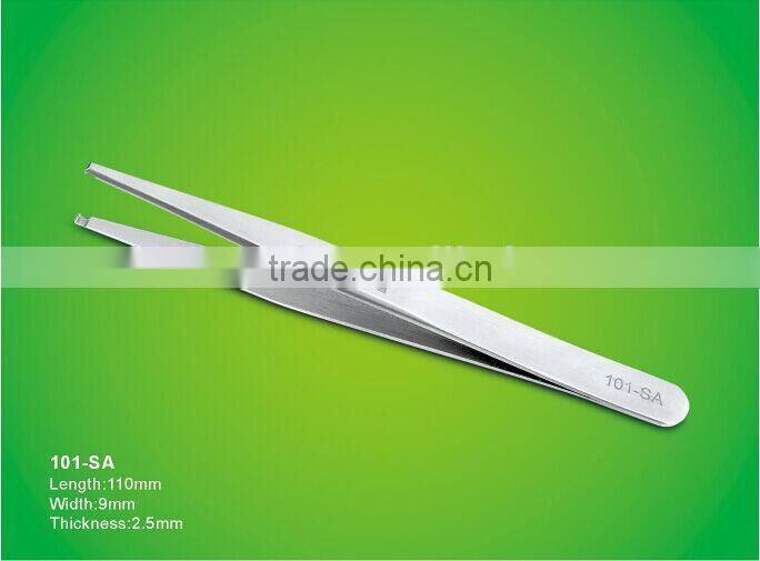 stainless steel tweezer grooves head 101-SA