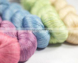 100 high quality pure silk yarn for hand knitting with smooth touch feeling