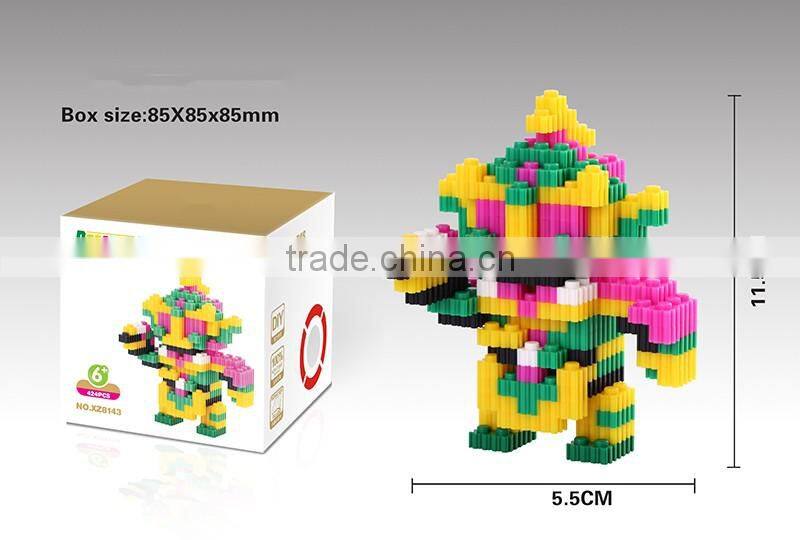 Hot Sale 3D Cartoon Figure Mode Mini Diamond Building Blocks Toys for Childrens Intelligence Development