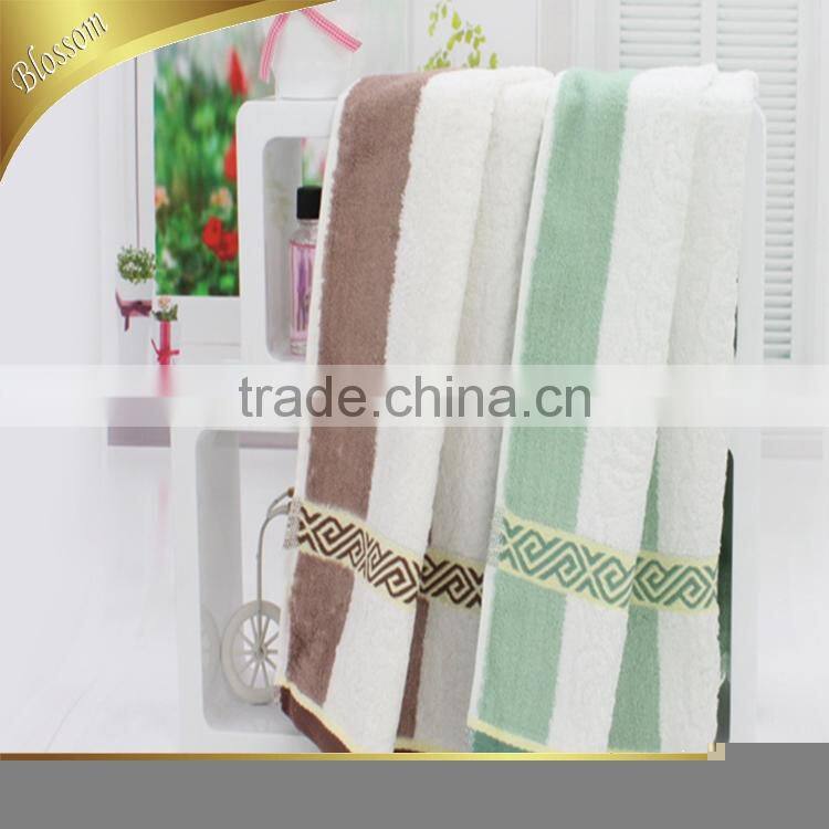 home textile made in china jacquard yarn dyed bamboo towel face 40*60cm