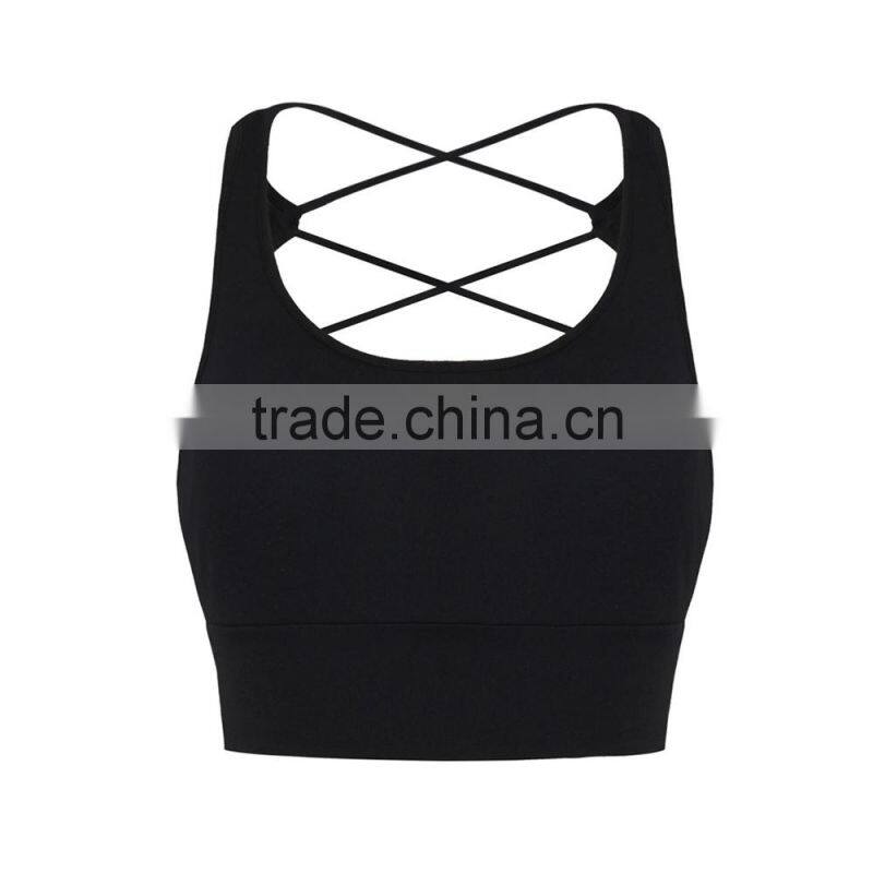 2017 China Wholesale Women Sexy Fashion Seamless Custom Sports Bra Vest