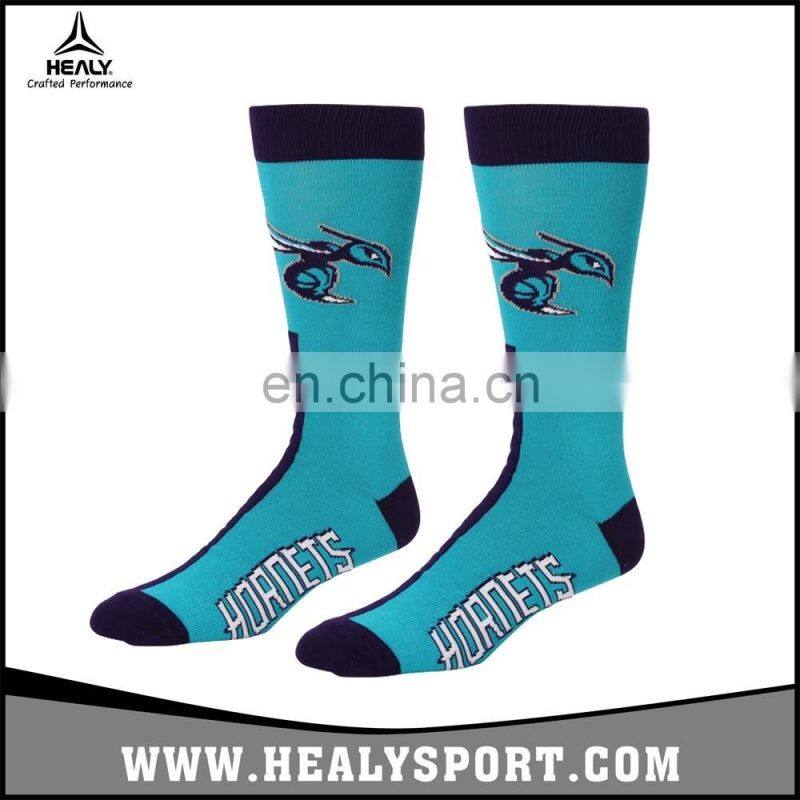 Charlotte Univerisity Big Top Basketball Team Blue Mismatch Tall Socks