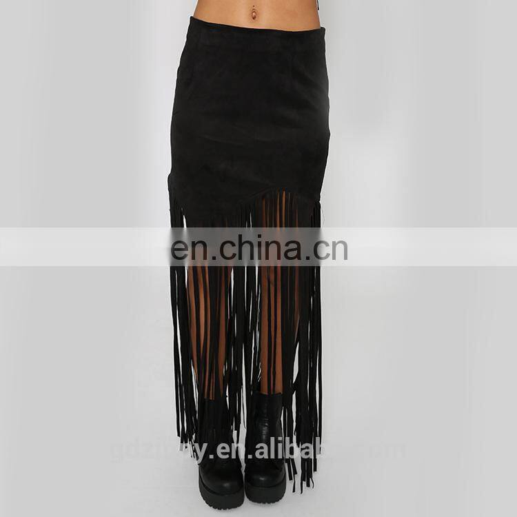 2015 new design clothes for women women skirt with tassels