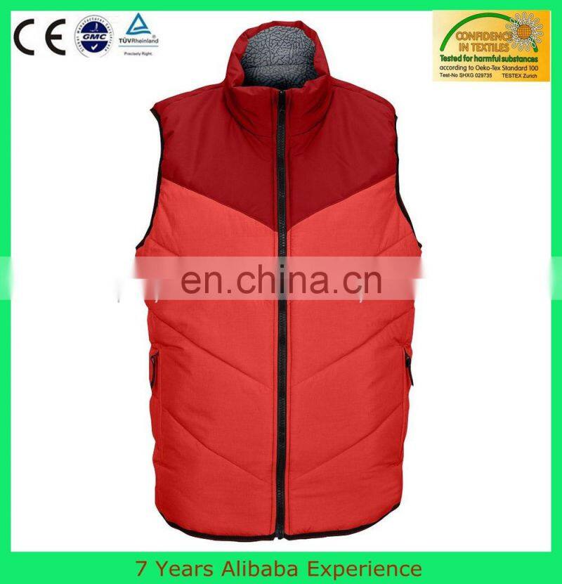 mens zip up vest without hoody, evening blue down jacket (7 Years Alibaba Experience)