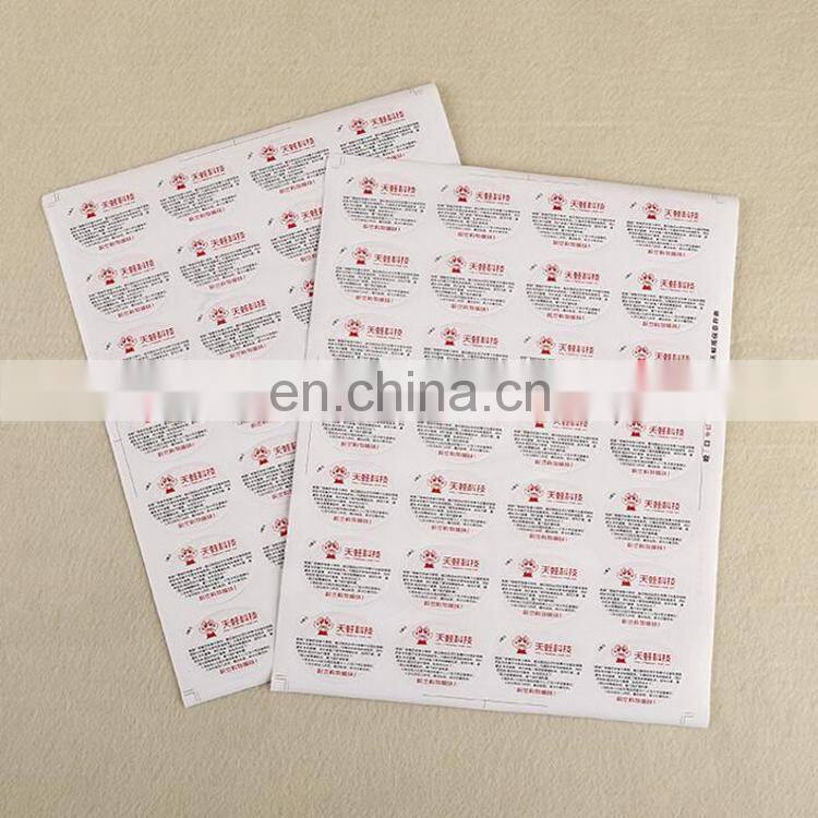 China factory wholesale custom anti-counterfeit color printing adhesive stickers for creative science label