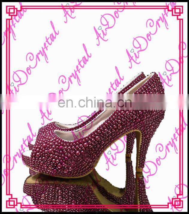 Aidocrystal white with black pearl peep toe high heels,summer sandal shoes women