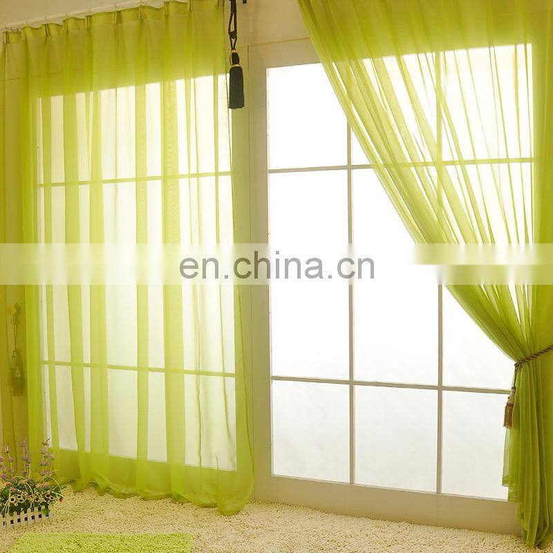 Fancy Pink New Design Window Fabric Organza Curtain