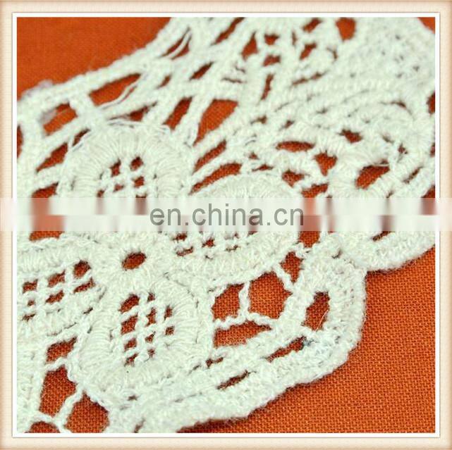 New Arrival cotton crochet neck trim for ladies clothes decoration