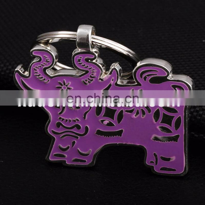 Custom metal souvenirs horse keychain