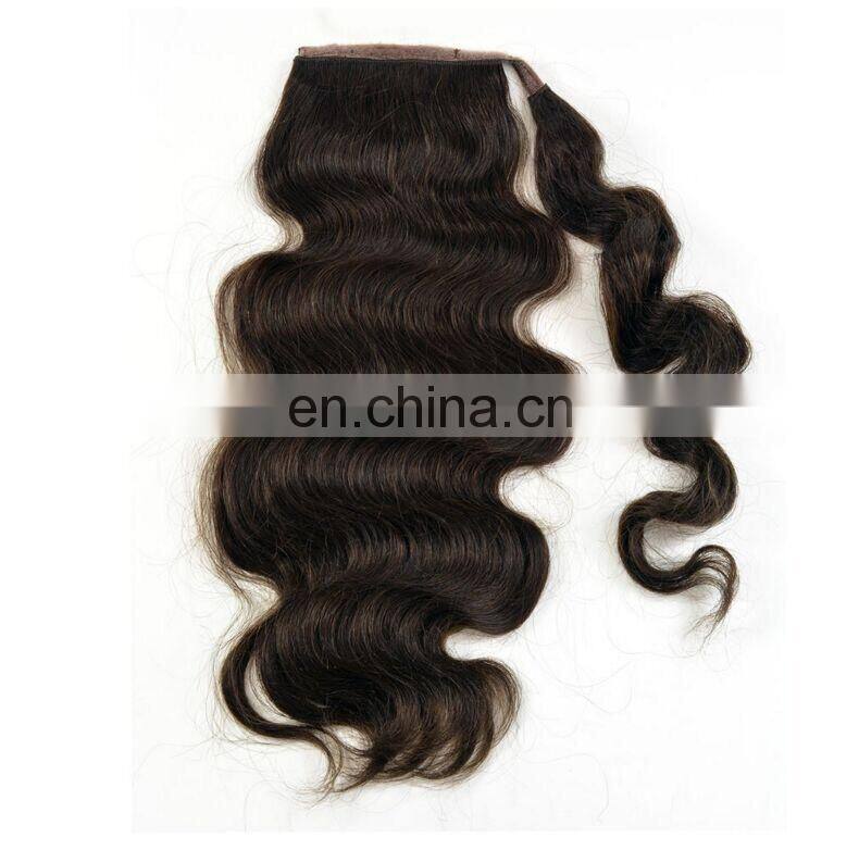 Professional Excellent Quality Brazilian Curly Afro Kinky Straight Hair Drawstring Ponytail For Black Women