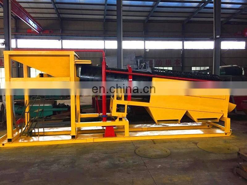 SINOLINKING Mini Portable Gold Sluice Box with Mobile Trommel Screen